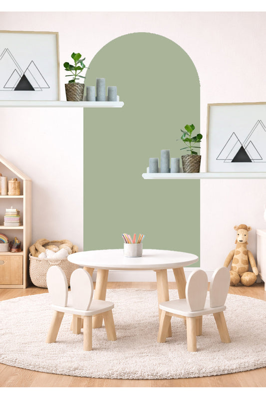 Bohem Oval Tekli Duvar Sticker Seti - Renk-2