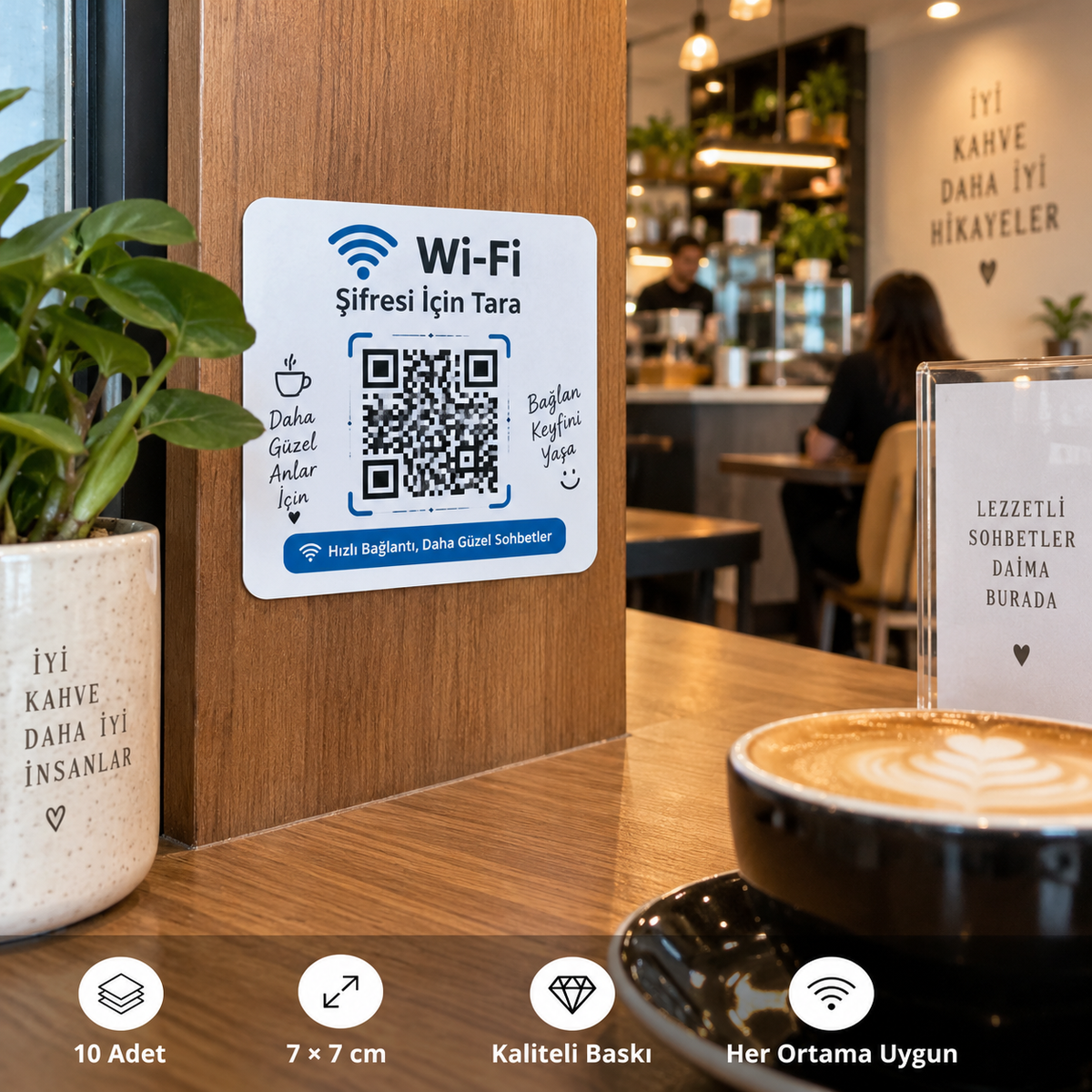 QR-1003 Wi-Fi QR Sticker mockup
