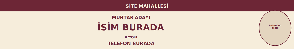 bordo muhtar adayı branda 300x50 cm tasarım