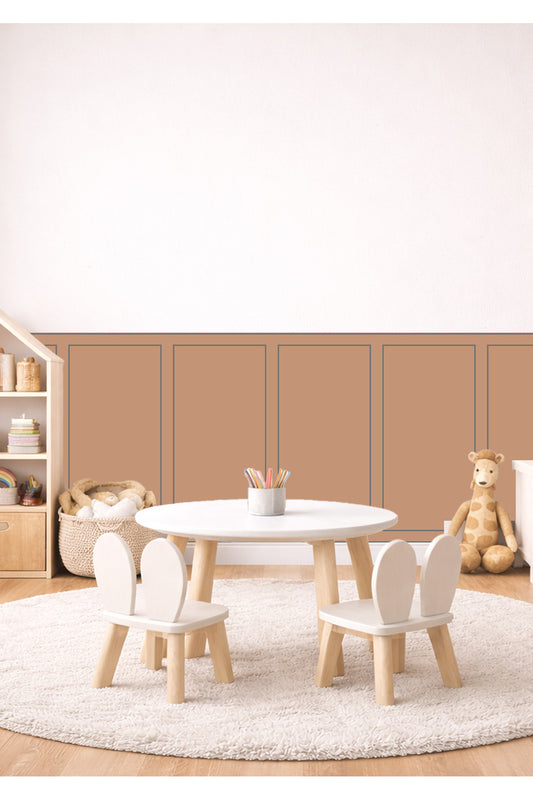 Klasik Çerçeve Desenli Panel Duvar Kaplama Folyosu Sticker Seti - Renk-12
