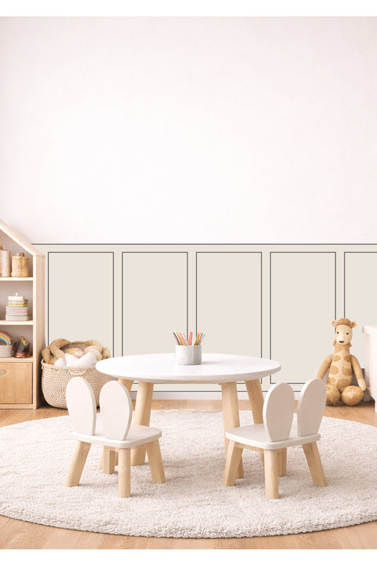 Klasik Çerçeve Desenli Panel Duvar Kaplama Folyosu Sticker Seti - Renk-7