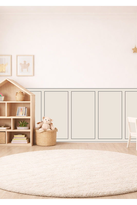 Klasik Çerçeve Desenli Panel Duvar Kaplama Folyosu Sticker Seti - Renk-7
