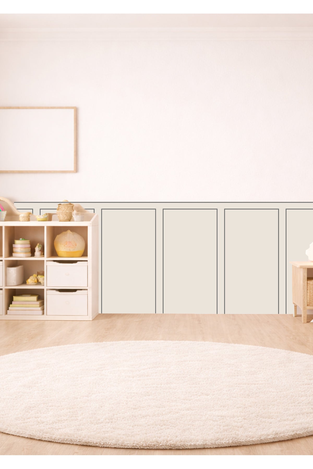 Klasik Çerçeve Desenli Panel Duvar Kaplama Folyosu Sticker Seti - Renk-7