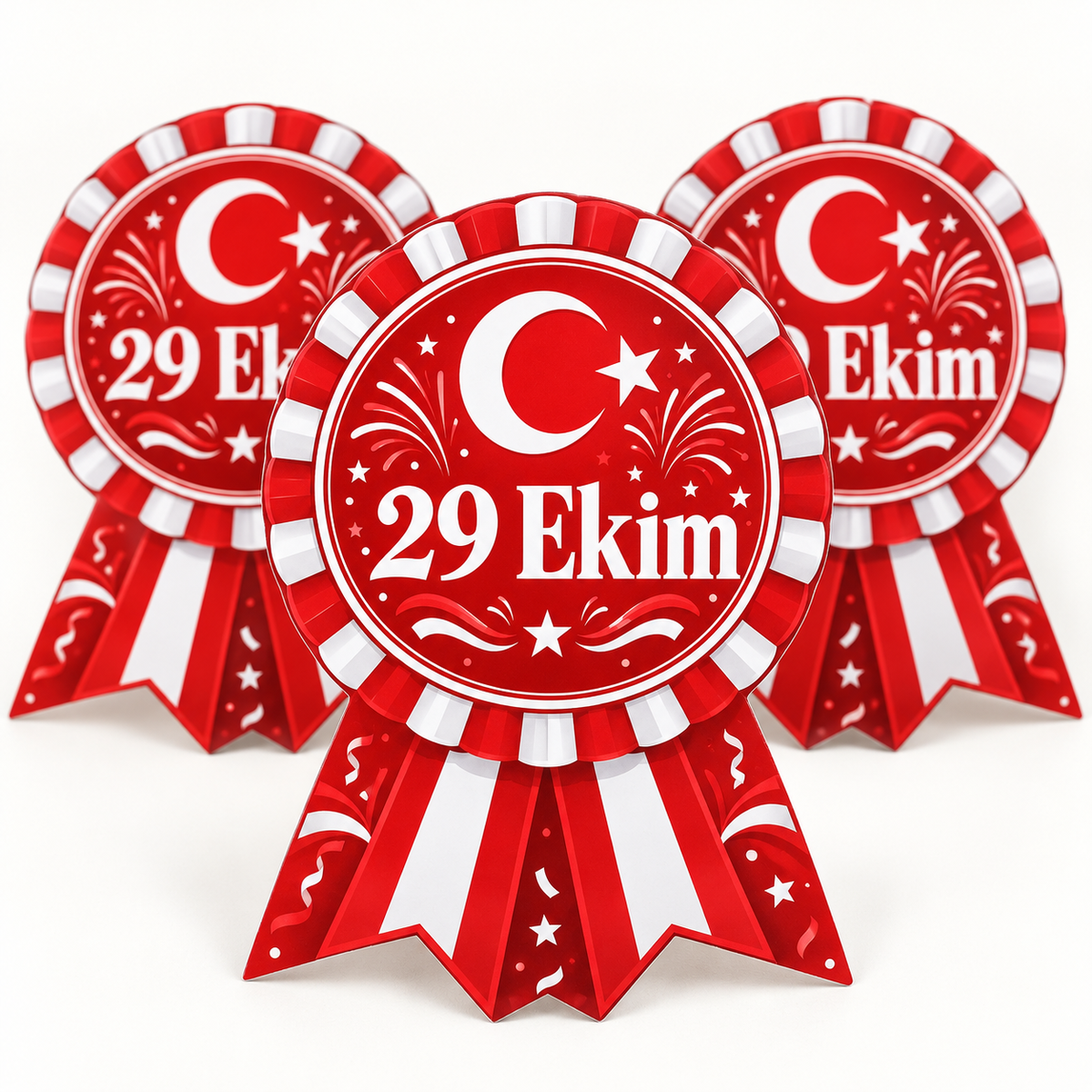 29 Ekim Cumhuriyet Bayramı karton kokart tasarım görseli